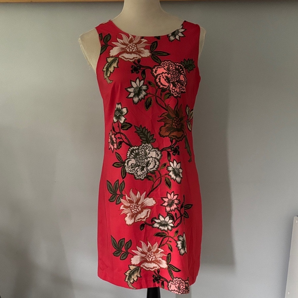Vince Camuto Pink Floral Sleeveless Mini Dress